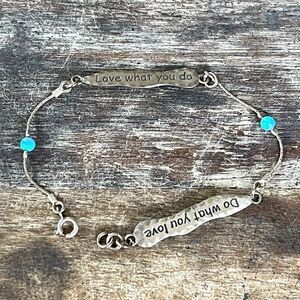 Aurastella love what you do do what you love bracelet